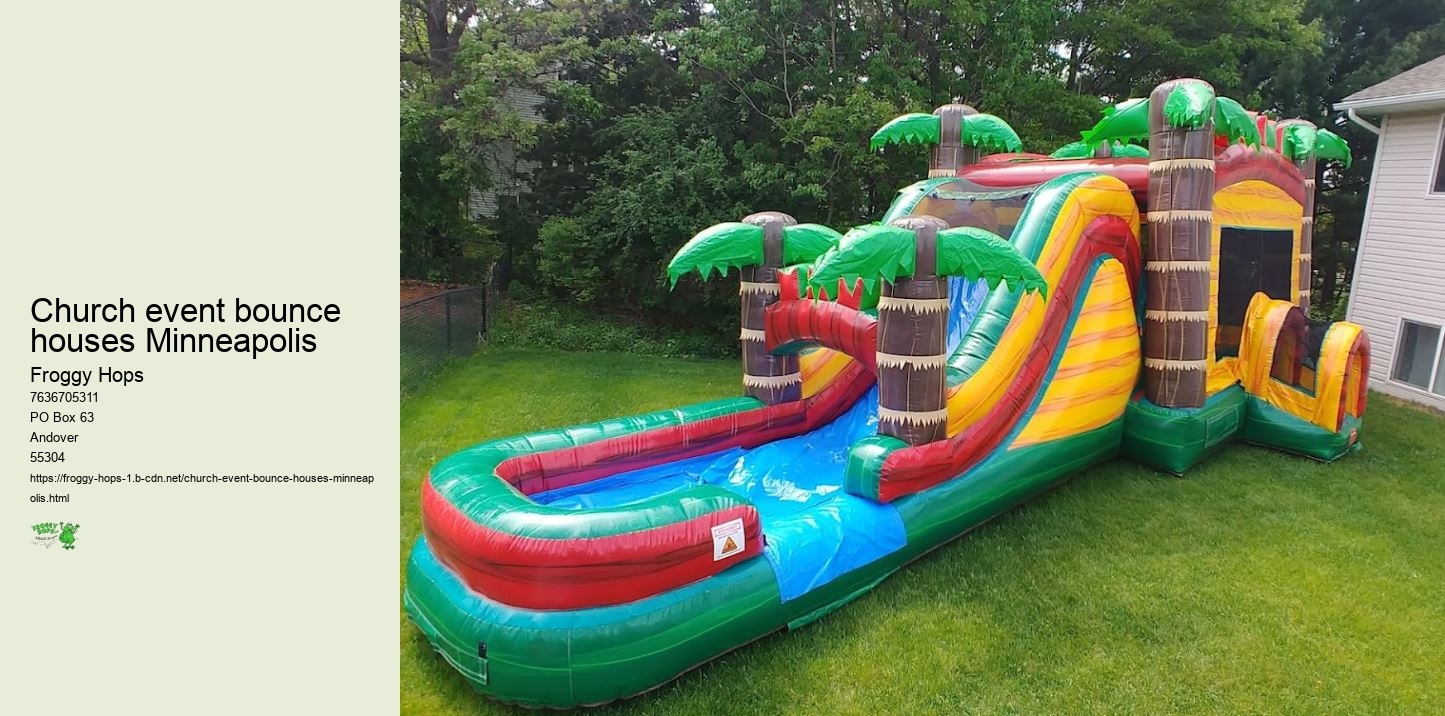 Church event bounce houses Minneapolis