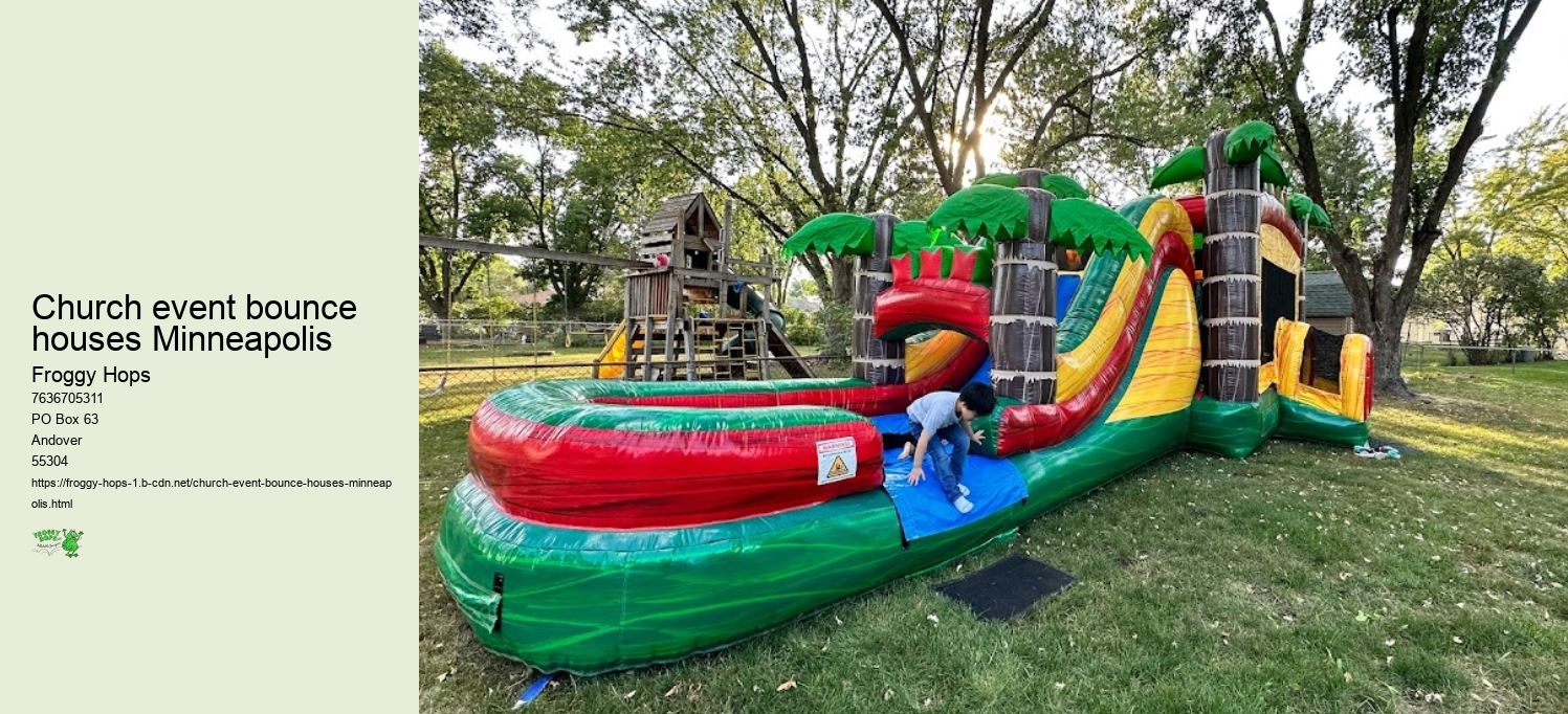 Minneapolis Celebrates Froggy Hops as the Ultimate Bounce House Rental Choice!
