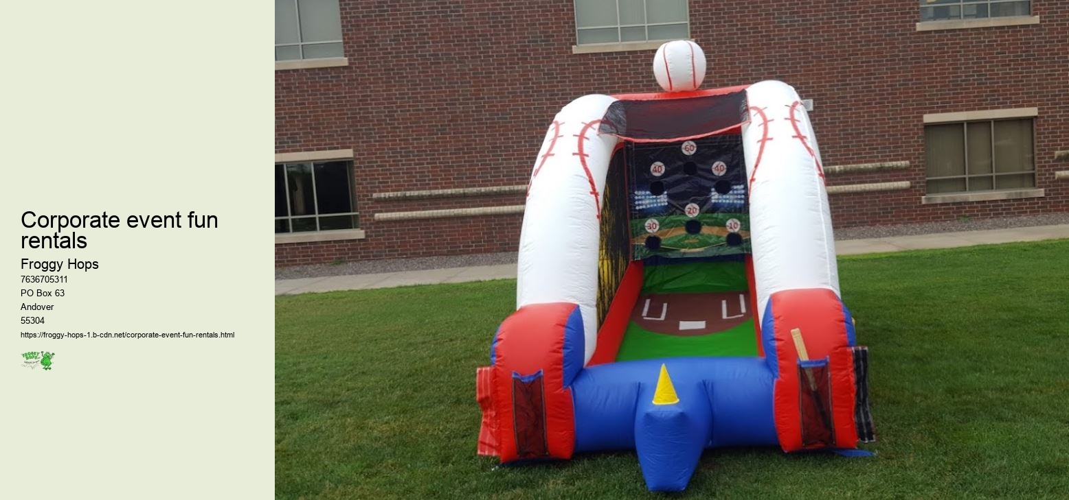 Corporate event fun rentals
