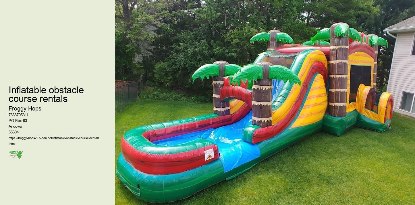 Inflatable obstacle course rentals